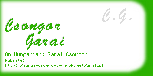 csongor garai business card
